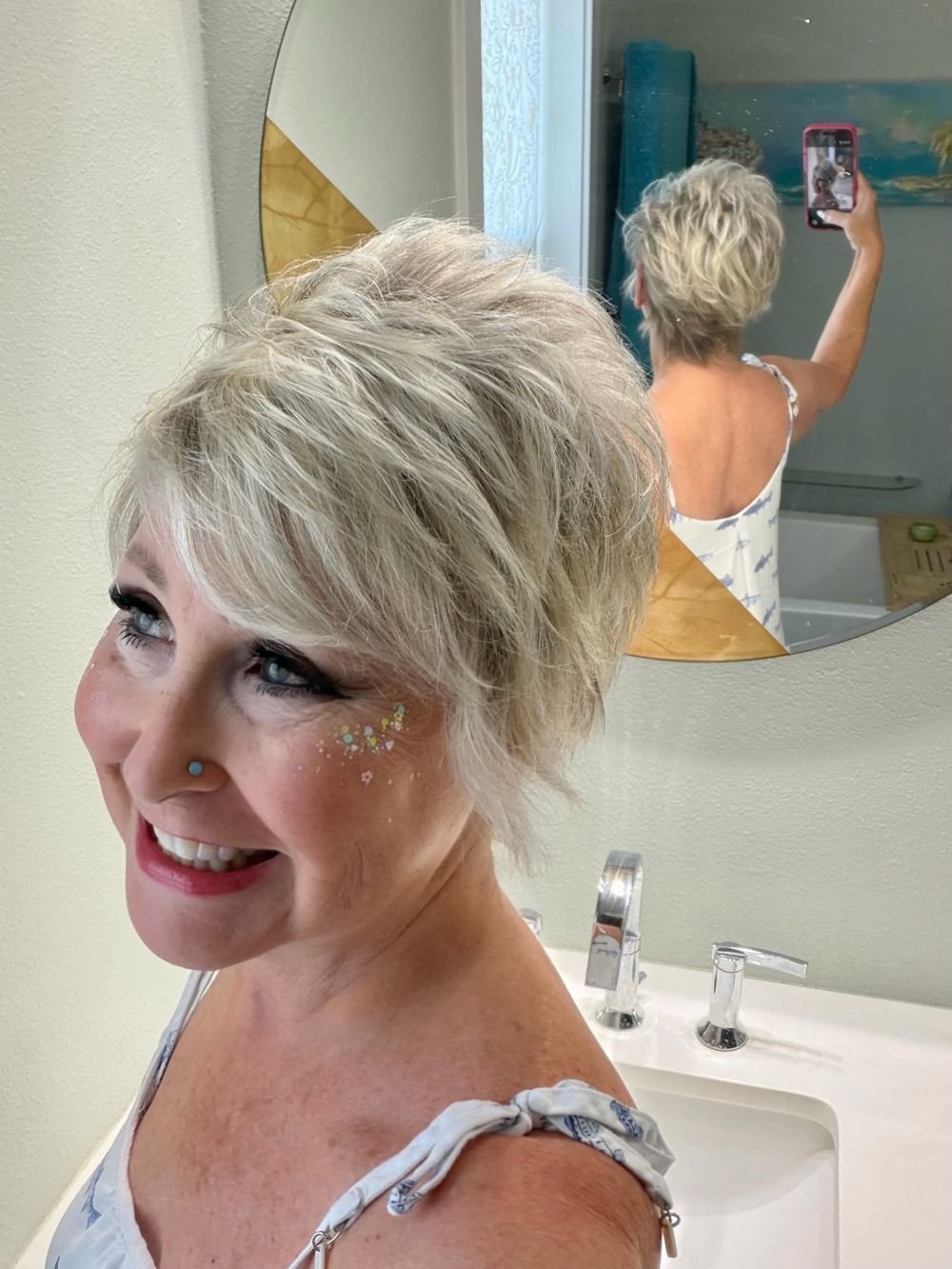 A chic pixie cut by Karli